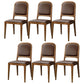 Contemporary Wood Dining Armless Chairs Open Back Dining Side Chair