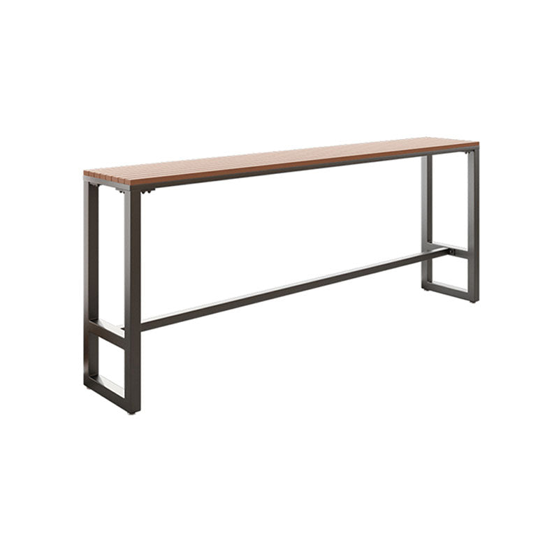 Juego de pub industrial con mesa fija Juego de mesa de bar rectangular de 1/5 piezas
