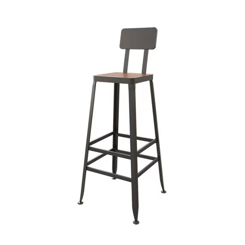 Juego de pub industrial con mesa fija Juego de mesa de bar rectangular de 1/5 piezas