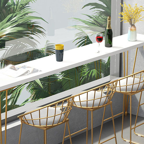 Solid Wood Bar Table Set Glam Rectangle 1/5/9 Pieces Counter Table Clearhalo 'Bar Furniture' 'furn' 'furn_home_bar_bar_sets' 'Furniture' 'Home Bars & Bar Sets' 'home_bar_bar_sets' 'Kitchen & Dining Furniture' 6271332