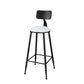 Modern Bar Table Set 1/3 Pieces Faux Marble Counter Table with Upholstered Stools Black 30"H Stool (Single) Clearhalo 'Bar Furniture' 'furn' 'furn_home_bar_bar_sets' 'Furniture' 'Home Bars & Bar Sets' 'home_bar_bar_sets' 'Kitchen & Dining Furniture' 6271370