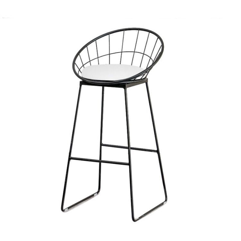 Modern Bar Table Set 1/3 Pieces Faux Marble Counter Table with Upholstered Stools Bright-Black 30"H Stool (Single) Clearhalo 'Bar Furniture' 'furn' 'furn_home_bar_bar_sets' 'Furniture' 'Home Bars & Bar Sets' 'home_bar_bar_sets' 'Kitchen & Dining Furniture' 6271377