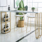 Rectangular Bar Stool and Table Set 1/2/3 Pieces Industrial Pub Table Set