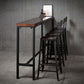 Industrial Rectangle Bar Table Set 1/5 Pieces Solid Wood Counter Table Clearhalo 'Bar Furniture' 'furn' 'furn_home_bar_bar_sets' 'Furniture' 'Home Bars & Bar Sets' 'home_bar_bar_sets' 'Kitchen & Dining Furniture' 6271507
