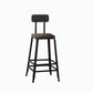 Industrial Rectangle Bar Table Set 1/5 Pieces Solid Wood Counter Table Brown 26"H Stool (Single) Clearhalo 'Bar Furniture' 'furn' 'furn_home_bar_bar_sets' 'Furniture' 'Home Bars & Bar Sets' 'home_bar_bar_sets' 'Kitchen & Dining Furniture' 6271508