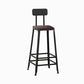 Industrial Rectangle Bar Table Set 1/5 Pieces Solid Wood Counter Table Brown 30"H Stool (Single) Clearhalo 'Bar Furniture' 'furn' 'furn_home_bar_bar_sets' 'Furniture' 'Home Bars & Bar Sets' 'home_bar_bar_sets' 'Kitchen & Dining Furniture' 6271511
