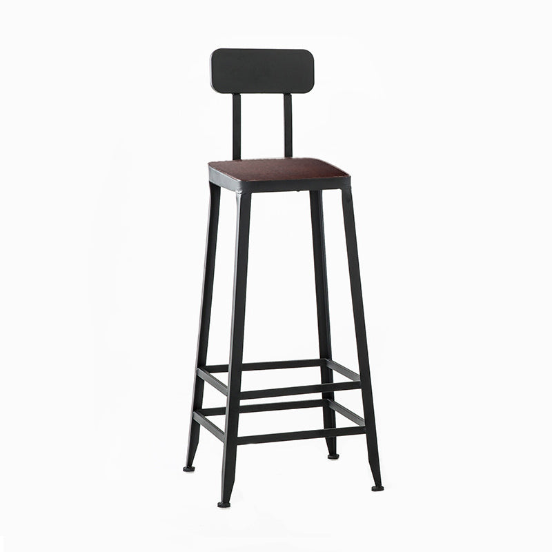 Industrial Rectangle Bar Table Set 1/5 Pieces Solid Wood Counter Table Brown 31"H Stool （Single） Clearhalo 'Bar Furniture' 'furn' 'furn_home_bar_bar_sets' 'Furniture' 'Home Bars & Bar Sets' 'home_bar_bar_sets' 'Kitchen & Dining Furniture' 6271515