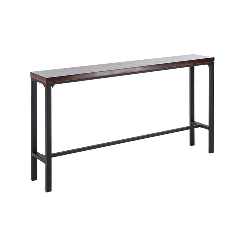 Industrial Rectangle Bar Table Set 1/5 Pieces Solid Wood Counter Table Clearhalo 'Bar Furniture' 'furn' 'furn_home_bar_bar_sets' 'Furniture' 'Home Bars & Bar Sets' 'home_bar_bar_sets' 'Kitchen & Dining Furniture' 6271519
