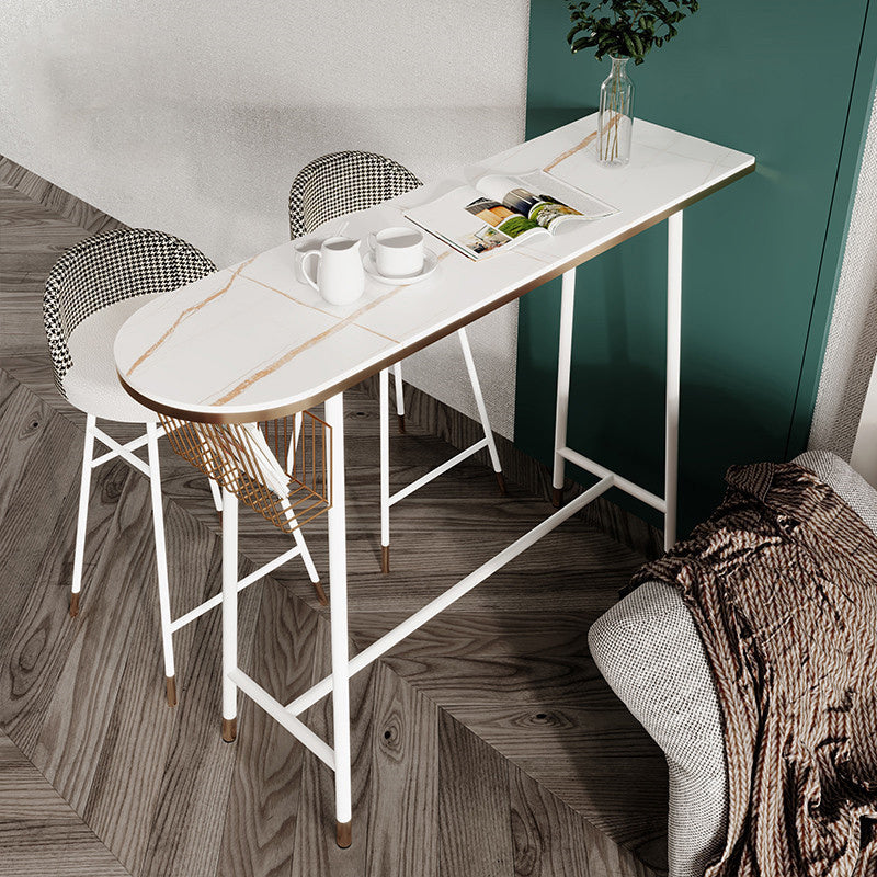 Moderne stenen bartafelset 1/3-delige aanrechttafel met massieve rugleuningen