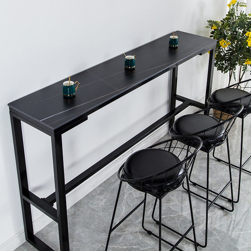 Modern Stone Bar Table Set 1/4/7 Pieces Counter Counter Set for Dining Room Clearhalo 'Bar Furniture' 'furn' 'furn_home_bar_bar_sets' 'Furniture' 'Home Bars & Bar Sets' 'home_bar_bar_sets' 'Kitchen & Dining Furniture' 6271572