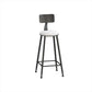 Modern Stone Bar Table Set 1/4/7 Pieces Counter Counter Set for Dining Room Black-White 29.5"H Stool (Single) Clearhalo 'Bar Furniture' 'furn' 'furn_home_bar_bar_sets' 'Furniture' 'Home Bars & Bar Sets' 'home_bar_bar_sets' 'Kitchen & Dining Furniture' 6271574