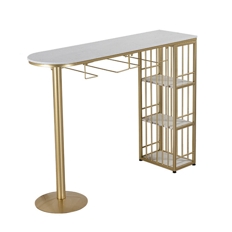 Modernes Bartisch-Set, 1/3-teilig, Tresenset aus Kunstmarmor für das Esszimmer