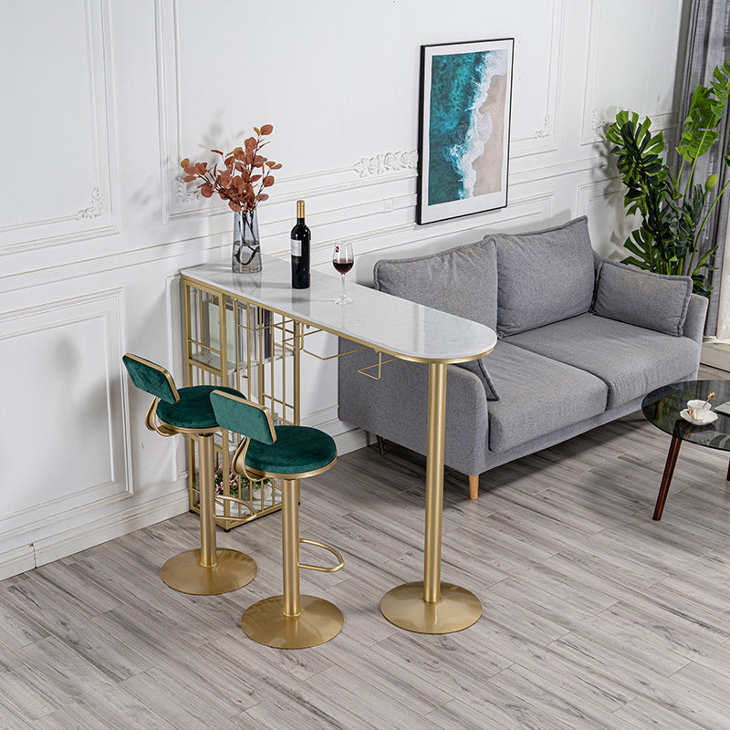 Modernes Bartisch-Set, 1/3-teilig, Tresenset aus Kunstmarmor für das Esszimmer