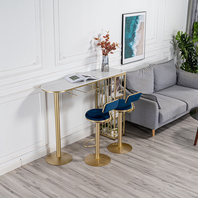 Modernes Bartisch-Set, 1/3-teilig, Tresenset aus Kunstmarmor für das Esszimmer