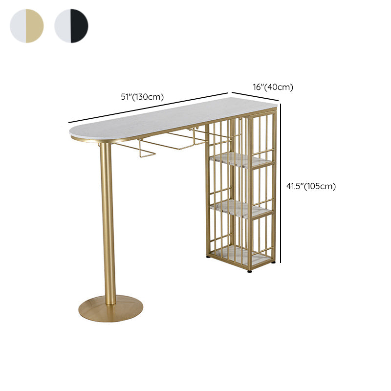 Modernes Bartisch-Set, 1/3-teilig, Tresenset aus Kunstmarmor für das Esszimmer
