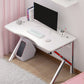 Glam Home Gaming Desk Fabricage Wood K-Shape Computer Desk