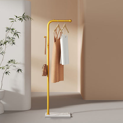 Luxueuze jashanger vrijstaand metalen opbergmandje rek voor woonkamer