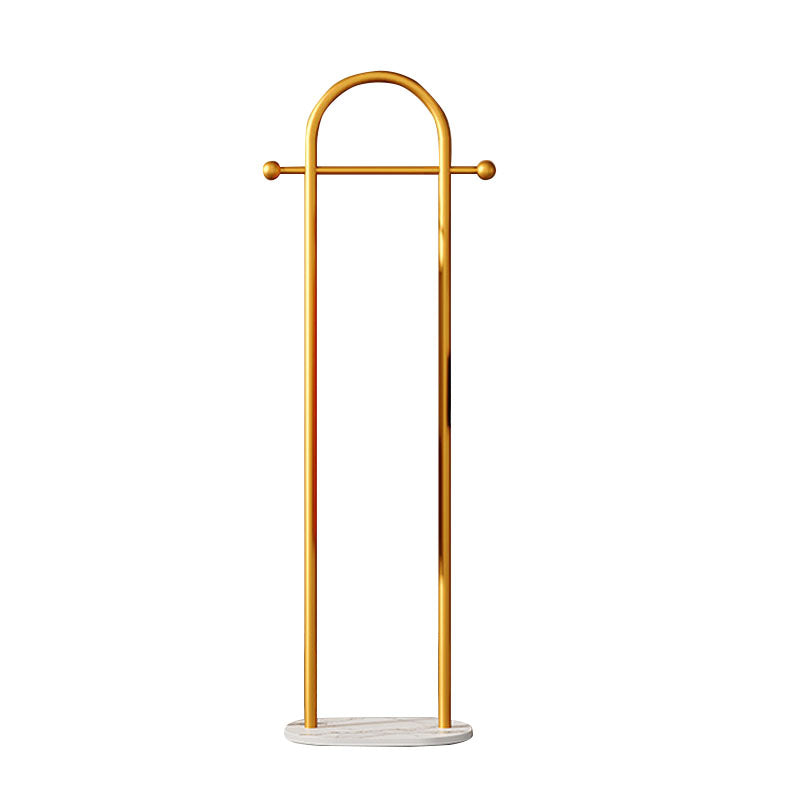 Luxueuze jashanger vrijstaand metalen opbergmandje rek voor woonkamer