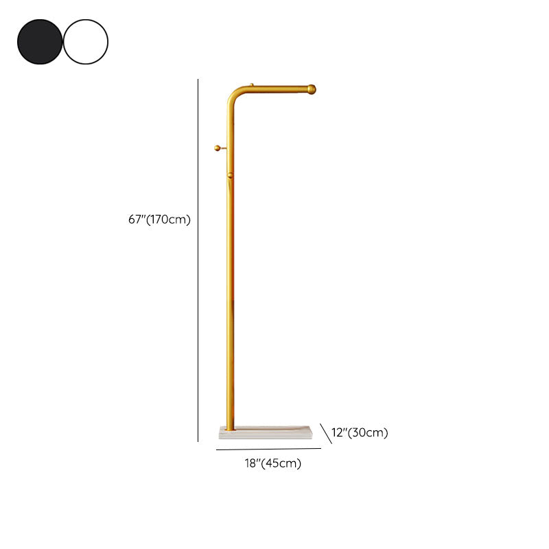Luxueuze jashanger vrijstaand metalen opbergmandje rek voor woonkamer