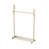 Castori di piantature in metallo classico gancio di rivestimento design con scaffale inferiore