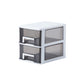 Modern Vertical File Cabinet Home or Office Plastic File Cabinet with Drawers 6.7"L x 9.4"W x 7.9"H Black-White Clearhalo 'Filing Cabinets' 'filling_cabinets' 'furn' 'furn_filling_cabinets' 'Furniture' 'Office Furniture' 6272029