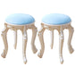 Gold Water Resistant Standard Round Leather Standard for Home Decor Light Blue 2 Piece Set Clearhalo 'furn' 'furn_ottomans_poufs' 'Furniture' 'Living Room Furniture' 'Ottomans & Poufs' 'ottomans_poufs' 6272141