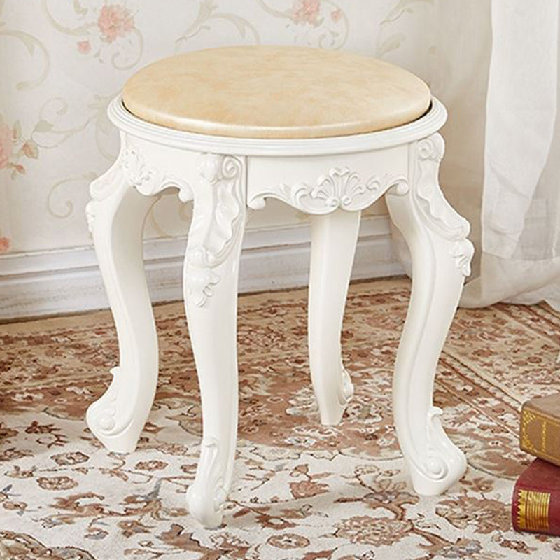 Gold Water Resistant Standard Round Leather Standard for Home Decor Gold 1 Piece Clearhalo 'furn' 'furn_ottomans_poufs' 'Furniture' 'Living Room Furniture' 'Ottomans & Poufs' 'ottomans_poufs' 6272146