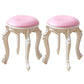 Gold Water Resistant Standard Round Leather Standard for Home Decor Nude Pink 2 Piece Set Clearhalo 'furn' 'furn_ottomans_poufs' 'Furniture' 'Living Room Furniture' 'Ottomans & Poufs' 'ottomans_poufs' 6272159