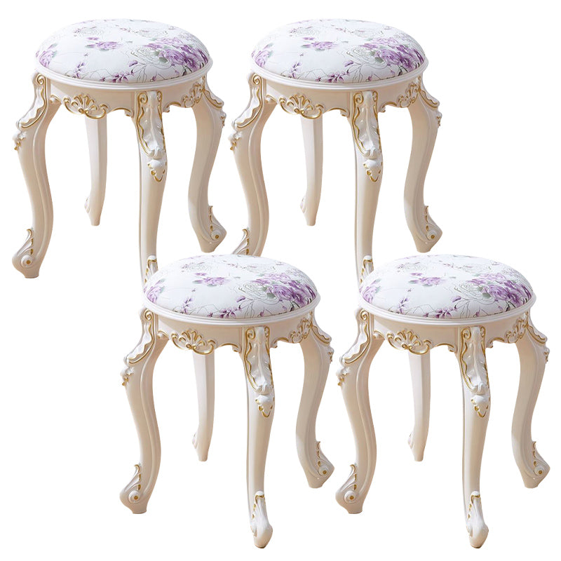 Gold Water Resistant Standard Round Leather Standard for Home Decor Orchid 4 Piece Set Clearhalo 'furn' 'furn_ottomans_poufs' 'Furniture' 'Living Room Furniture' 'Ottomans & Poufs' 'ottomans_poufs' 6272169