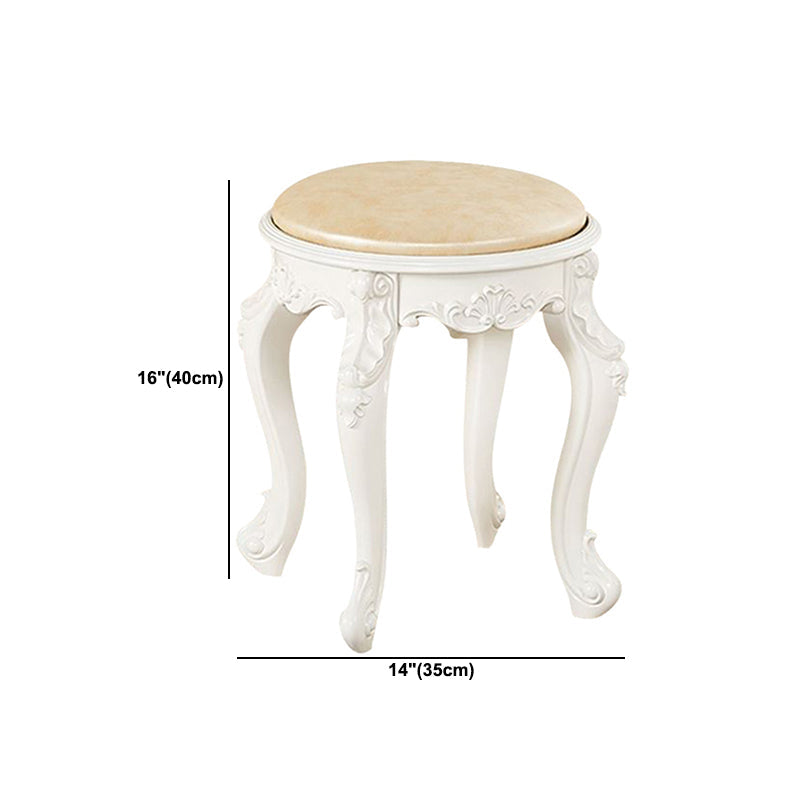 Gold Water Resistant Standard Round Leather Standard for Home Decor Clearhalo 'furn' 'furn_ottomans_poufs' 'Furniture' 'Living Room Furniture' 'Ottomans & Poufs' 'ottomans_poufs' 6272171