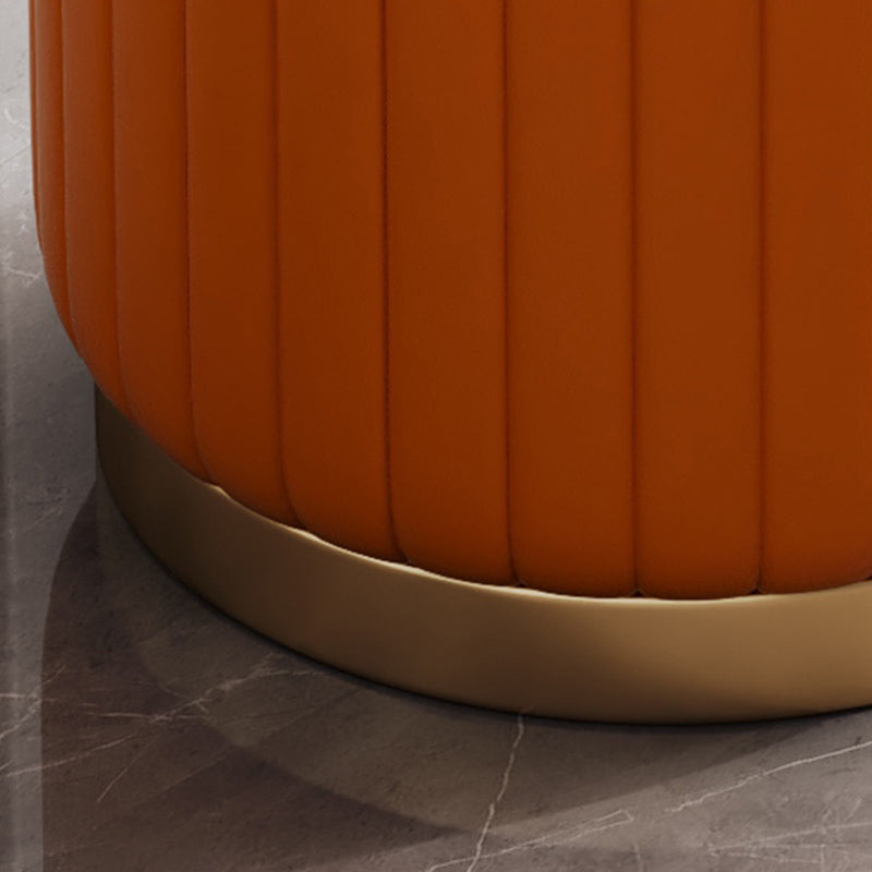 Faux lederen pouf cilinder vast waterbestendige moderne standaard poef