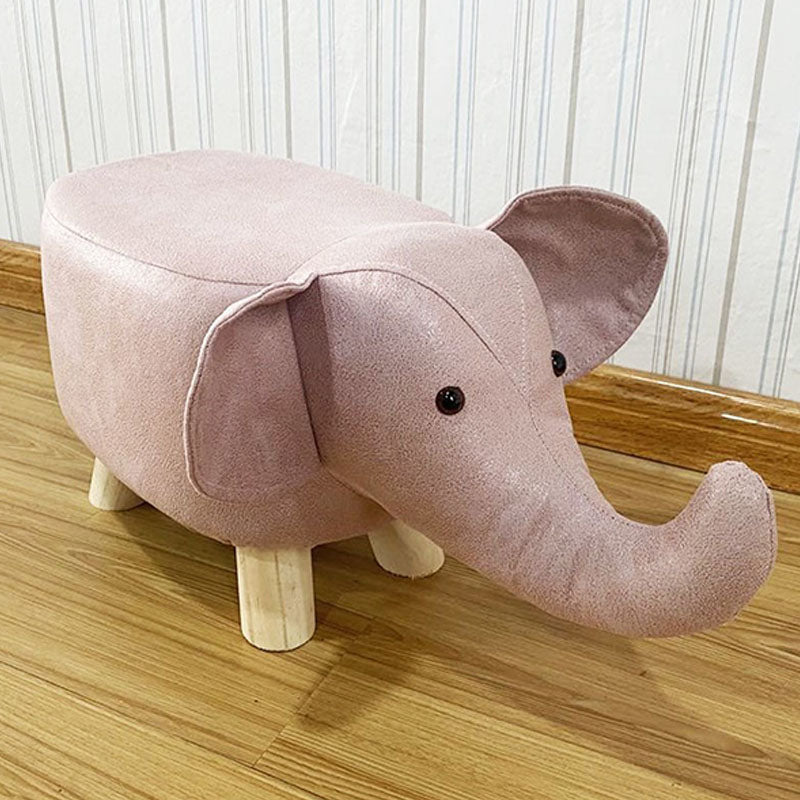 Contemporary Specialty Pouf Faux Leather Upholstered Ottoman Pink 1 Piece Clearhalo 'furn' 'furn_ottomans_poufs' 'Furniture' 'Living Room Furniture' 'Ottomans & Poufs' 'ottomans_poufs' 6272216