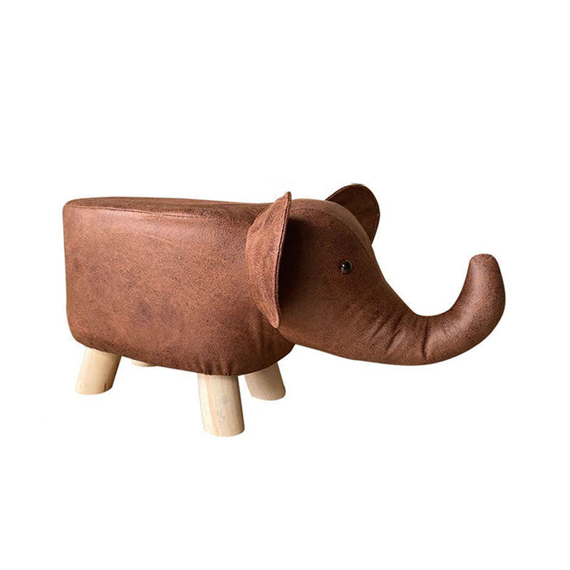 Contemporary Specialty Pouf Faux Leather Upholstered Ottoman Brown 1 Piece Clearhalo 'furn' 'furn_ottomans_poufs' 'Furniture' 'Living Room Furniture' 'Ottomans & Poufs' 'ottomans_poufs' 6272219