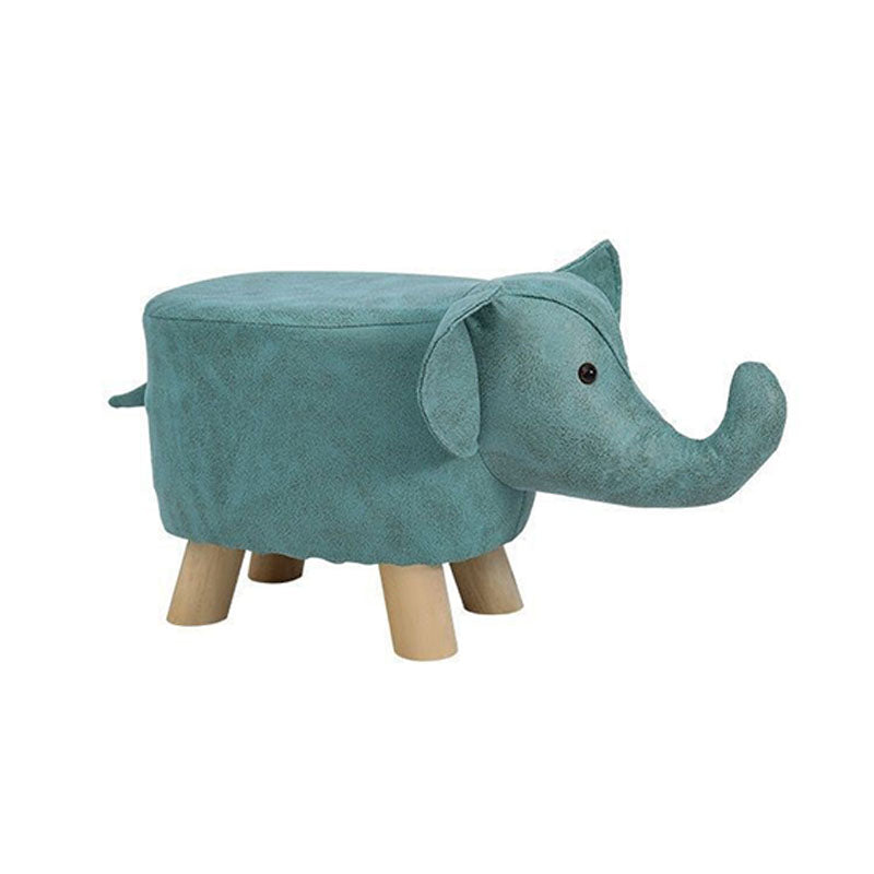 Contemporary Specialty Pouf Faux Leather Upholstered Ottoman Blue 1 Piece Clearhalo 'furn' 'furn_ottomans_poufs' 'Furniture' 'Living Room Furniture' 'Ottomans & Poufs' 'ottomans_poufs' 6272222