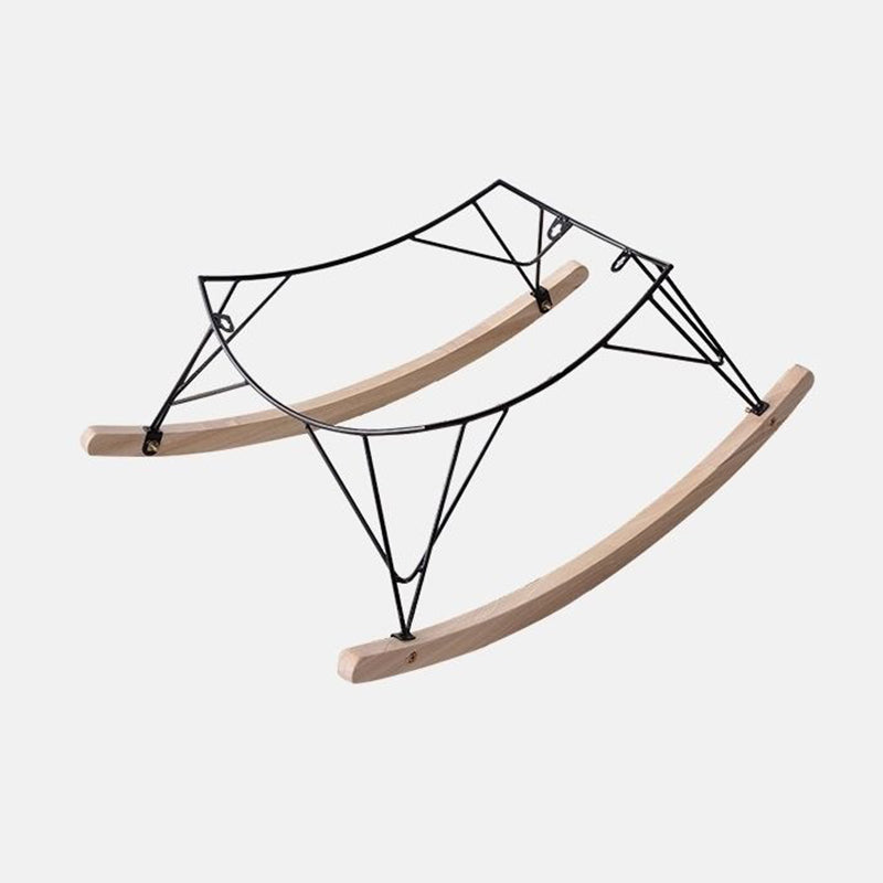 Chaise à bascule moderne planeur de bouton rembourré pour le salon