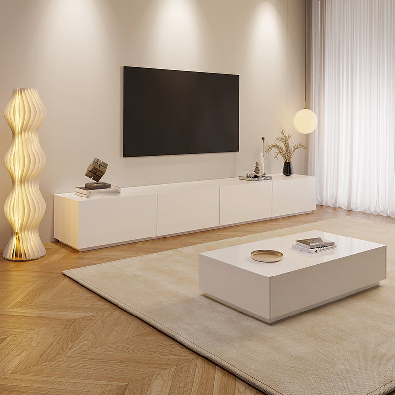 Modern Engineered Wood TV Media Stand Enclosed Storage TV Console Clearhalo 'furn' 'furn_tv_stands_entertainment_centers' 'Furniture' 'Living Room Furniture' 'TV Stands & Entertainment Centers' 'TV Stands & Media Storage Furniture' 'tv_stands_entertainment_centers' 6273278