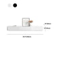 Mobile TV scandinavo antigraffio, console TV bianca/nera con 3 cassetti