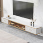Modern Style Wall-mounted TV Console Slate TV Stand with Drawers 79"L x 12"W x 9"H White White Clearhalo 'furn' 'furn_tv_stands_entertainment_centers' 'Furniture' 'Living Room Furniture' 'TV Stands & Entertainment Centers' 'TV Stands & Media Storage Furniture' 'tv_stands_entertainment_centers' 6273372
