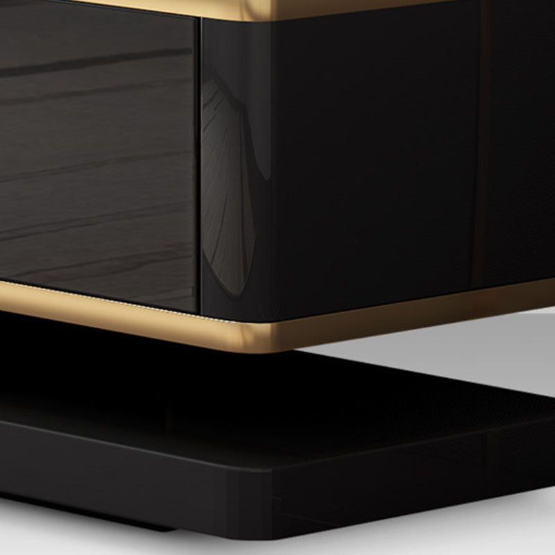 Luxurious 3-Drawer TV Stand Console 16.54-Inch H Glass TV Console Clearhalo 'furn' 'furn_tv_stands_entertainment_centers' 'Furniture' 'Living Room Furniture' 'TV Stands & Entertainment Centers' 'TV Stands & Media Storage Furniture' 'tv_stands_entertainment_centers' 6273388