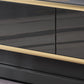 Luxurious 3-Drawer TV Stand Console 16.54-Inch H Glass TV Console Clearhalo 'furn' 'furn_tv_stands_entertainment_centers' 'Furniture' 'Living Room Furniture' 'TV Stands & Entertainment Centers' 'TV Stands & Media Storage Furniture' 'tv_stands_entertainment_centers' 6273390