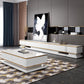 Luxurious 3-Drawer TV Stand Console 16.54-Inch H Glass TV Console Clearhalo 'furn' 'furn_tv_stands_entertainment_centers' 'Furniture' 'Living Room Furniture' 'TV Stands & Entertainment Centers' 'TV Stands & Media Storage Furniture' 'tv_stands_entertainment_centers' 6273393