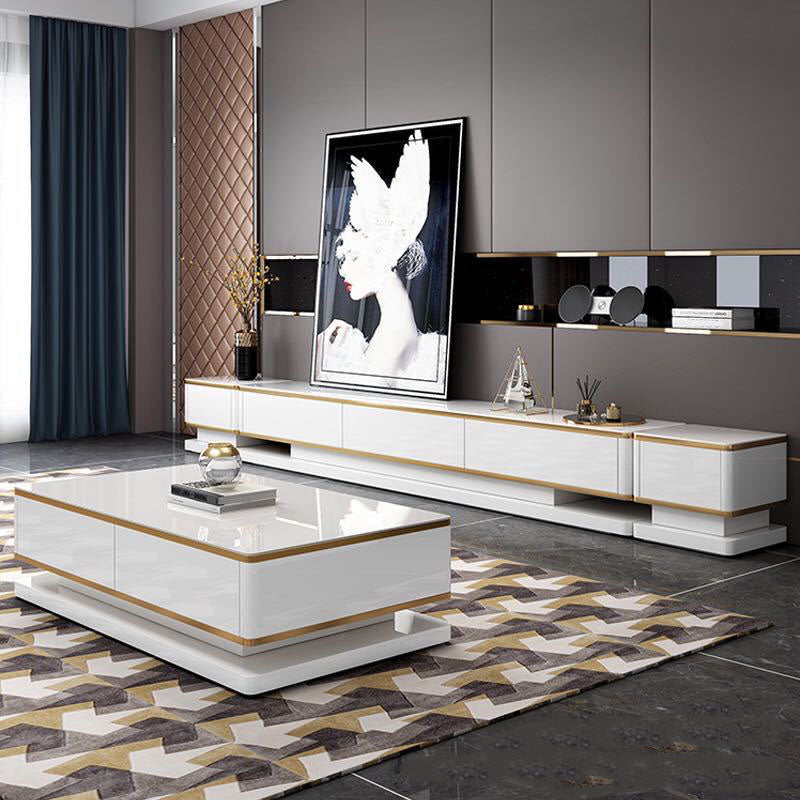 Luxurious 3-Drawer TV Stand Console 16.54-Inch H Glass TV Console Clearhalo 'furn' 'furn_tv_stands_entertainment_centers' 'Furniture' 'Living Room Furniture' 'TV Stands & Entertainment Centers' 'TV Stands & Media Storage Furniture' 'tv_stands_entertainment_centers' 6273393