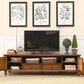 Solid Wood Home TV Stand Traditional TV Cabinet with Splayed Wood Legs 87"L x 18"W x 20"H Dark Wood Clearhalo 'furn' 'furn_tv_stands_entertainment_centers' 'Furniture' 'Living Room Furniture' 'TV Stands & Entertainment Centers' 'TV Stands & Media Storage Furniture' 'tv_stands_entertainment_centers' 6273403