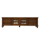 Solid Wood Home TV Stand Traditional TV Cabinet with Splayed Wood Legs Walnut Clearhalo 'furn' 'furn_tv_stands_entertainment_centers' 'Furniture' 'Living Room Furniture' 'TV Stands & Entertainment Centers' 'TV Stands & Media Storage Furniture' 'tv_stands_entertainment_centers' 6273407