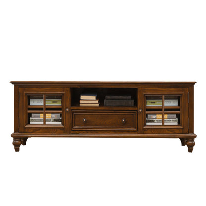 Solid Wood Home TV Stand Traditional TV Cabinet with Splayed Wood Legs Walnut Clearhalo 'furn' 'furn_tv_stands_entertainment_centers' 'Furniture' 'Living Room Furniture' 'TV Stands & Entertainment Centers' 'TV Stands & Media Storage Furniture' 'tv_stands_entertainment_centers' 6273409