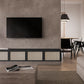 Nordic Solid Wood Wall-Mounted TV Cabinet Living Room Cotton-Linen TV Stand Clearhalo 'furn' 'furn_tv_stands_entertainment_centers' 'Furniture' 'Living Room Furniture' 'TV Stands & Entertainment Centers' 'TV Stands & Media Storage Furniture' 'tv_stands_entertainment_centers' 6273499