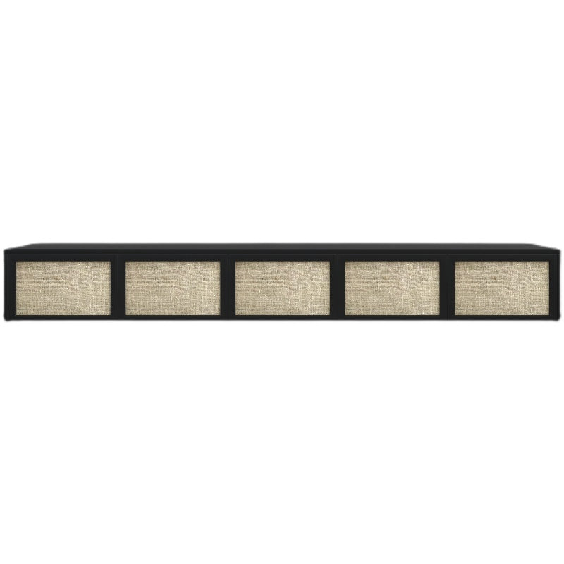 Nordic Solid Wood Wall-Mounted TV Cabinet Living Room Cotton-Linen TV Stand Clearhalo 'furn' 'furn_tv_stands_entertainment_centers' 'Furniture' 'Living Room Furniture' 'TV Stands & Entertainment Centers' 'TV Stands & Media Storage Furniture' 'tv_stands_entertainment_centers' 6273504