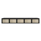 Nordic Solid Wood Wall-Mounted TV Cabinet Living Room Cotton-Linen TV Stand 89"L x 16"W x 12"H Black Clearhalo 'furn' 'furn_tv_stands_entertainment_centers' 'Furniture' 'Living Room Furniture' 'TV Stands & Entertainment Centers' 'TV Stands & Media Storage Furniture' 'tv_stands_entertainment_centers' 6273505