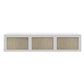 Nordic Solid Wood Wall-Mounted TV Cabinet Living Room Cotton-Linen TV Stand 54"L x 16"W x 12"H White Clearhalo 'furn' 'furn_tv_stands_entertainment_centers' 'Furniture' 'Living Room Furniture' 'TV Stands & Entertainment Centers' 'TV Stands & Media Storage Furniture' 'tv_stands_entertainment_centers' 6273507