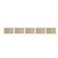 Nordic Solid Wood Wall-Mounted TV Cabinet Living Room Cotton-Linen TV Stand 89"L x 16"W x 12"H White Clearhalo 'furn' 'furn_tv_stands_entertainment_centers' 'Furniture' 'Living Room Furniture' 'TV Stands & Entertainment Centers' 'TV Stands & Media Storage Furniture' 'tv_stands_entertainment_centers' 6273509